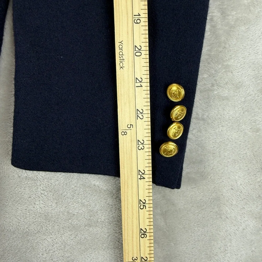 VTG Polo University Club Ralph Lauren Blazer Men 44R? Navy Wool Gold Buttons 90s